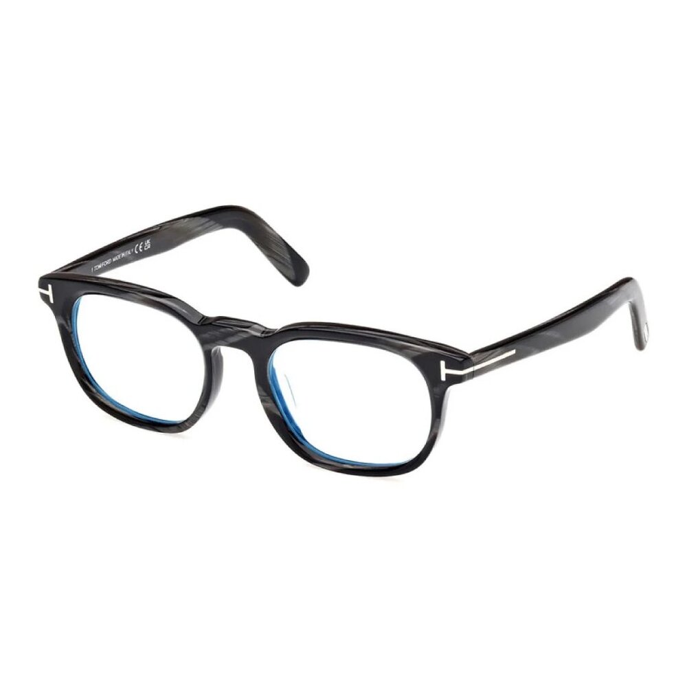 NEW TOM FORD EYEGLASSES BLACK MEN SQUARE EYEWEAR